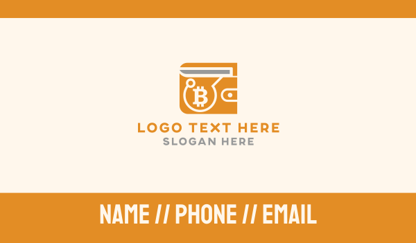Bitcoin Crypto Wallet Business Card Design Image Preview