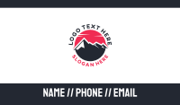 Red Sun Mountain Business Card Image Preview