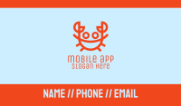 Orange Crab Seafood Business Card Image Preview