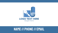 Blue Carpet Painting Business Card Image Preview