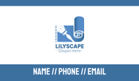 Blue Carpet Painting Business Card Image Preview