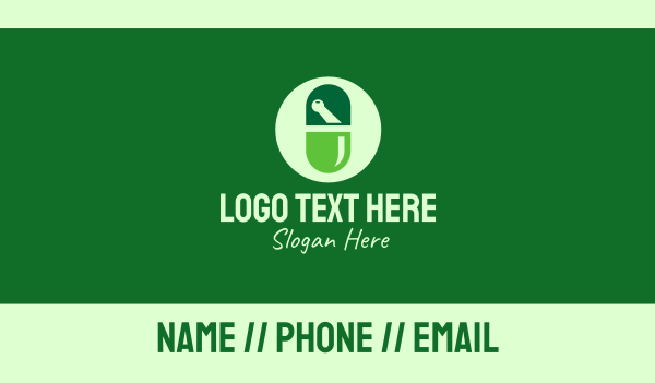 Green Prescription Drugs Business Card Design Image Preview