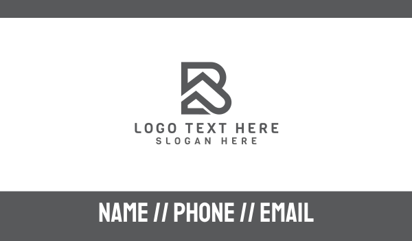 Grey BP Outline Business Card Design Image Preview