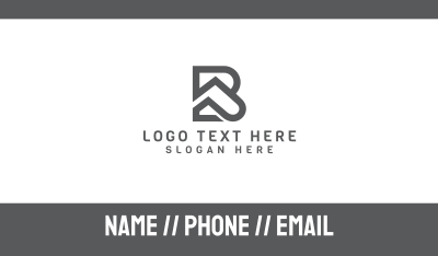 Grey BP Outline Business Card Image Preview