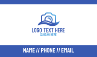 Water Camera Outline Business Card Image Preview