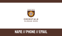 Soccer Football Club Crest Business Card Image Preview