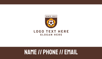 Soccer Football Club Crest Business Card Image Preview
