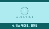 Classic Circle Letter Business Card Design
