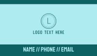 Classic Circle Letter Business Card Preview