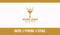 Gold Crown Chalice Business Card Image Preview
