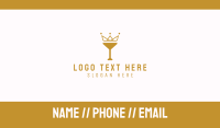 Gold Crown Chalice Business Card Preview