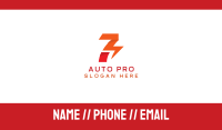 Electric Number 7 Business Card Image Preview