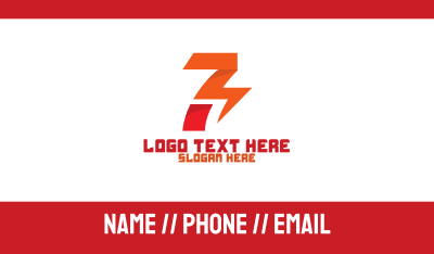Electric Number 7 Business Card