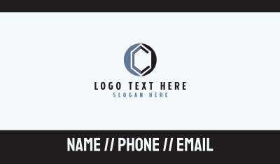 Letter C Diamond Business Card Image Preview
