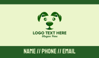 Green Natural Dog  Business Card Image Preview