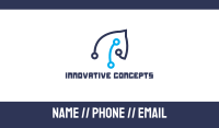 Horse Tech Outline Business Card Image Preview