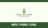 Eco Charging Battery Business Card Design