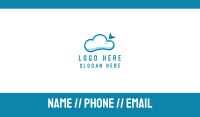 Online Cloud  Business Card Image Preview