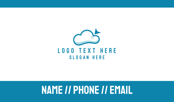 Online Cloud  Business Card Design