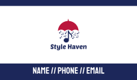 Musical Umbrella Business Card Image Preview