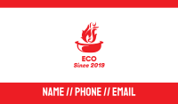 Hot Pot Fire Business Card Image Preview