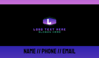 Gamer Futuristic Gradient Letter Business Card Image Preview