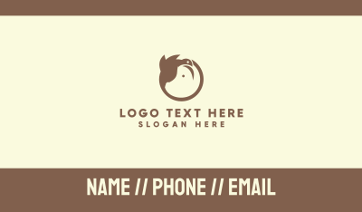 Brown Farm Animals Business Card Image Preview