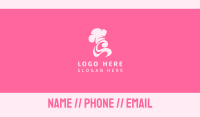Pink Baker Letter C Business Card Image Preview