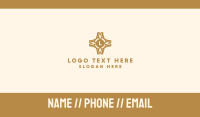 Elegant Pattern Lettermark Business Card Design
