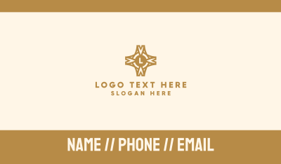 Elegant Pattern Lettermark Business Card Image Preview