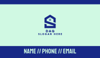 S Shape Polygon House  Business Card Image Preview