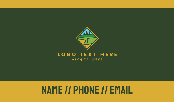 Golf Club Emblem  Business Card Design Image Preview