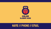Kettlebell Basketball Gym Business Card Image Preview