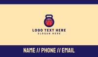 Kettlebell Basketball Gym Business Card Preview