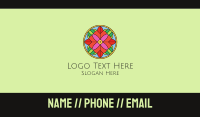 Floral Stained Glass Business Card Image Preview