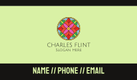 Floral Stained Glass Business Card Image Preview