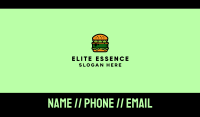 Vegan Food Burger Restaurant Business Card Image Preview