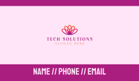 Yoga Gradient Flower Business Card Image Preview