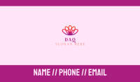 Yoga Gradient Flower Business Card Image Preview