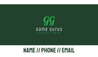 Green Letter Text Business Card Image Preview