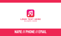 Music G App Business Card Design
