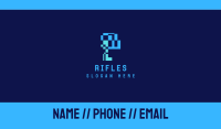 Digital Pixel Letter P Business Card Image Preview