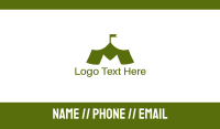 Green M Tent Business Card Image Preview