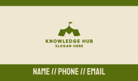 Green M Tent Business Card Image Preview
