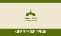 Green M Tent Business Card Image Preview