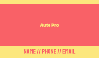 Pink & Yellow Font Business Card Image Preview