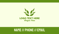 Green Leaves Business Card Image Preview