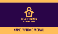 Golden Lock House Business Card Image Preview