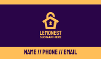 Golden Lock House Business Card Image Preview