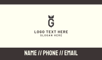 Bomb Dart G Business Card Design